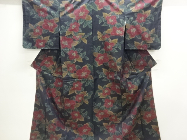 Japanese Kimono / Tsumugi Omeshi Silk